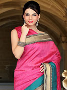 Elegance and innovation of designs crafted for you. This pink art silk saree have beautiful embroidery patch work which is embellished with thread, zari and stone work. Fabulous designed embroidery gives you an ethnic look and increasing your beauty. Matching blouse is available. Slight Color variations are possible due to differing screen and photograph resolutions.