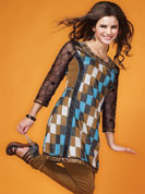 Summer is here and it is gonna get to your wardrobe as well. Be it the fabrics, the colors or the stylings …. everything is gonna be just to beat the heat! This beautiful Salwar There are hot seller items that are always in great demand. Thus, they may be out of stock at the time you make a purchase. In such cases, we will give you a choice to either change your order or else, we will re-fund your money.kameez will make quiet a comfortable ensemble. Fabric is easy to maintain and drapes exceptionally well.Kameez have lovely prints spread all over. Contrasting borders beautify the neckline, sleeve ends and shirt hem. Coordinating bottom and dupatta add to the beauty.