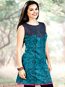 The popularity of this dress comes from the fact that it showcases the beauty modesty as well as exquisitely. This simple and pretty kurti has beautiful floral embroidery and print work. Embroidery patch is done with resham threads. This drape material is cotton. The entire ensemble makes an excellent wear. This is a perfect casual wear readymade kurti. Slight Color variations are possible due to differing screen and photograph resolutions.