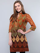 This tunic is nicely designed with block print and patch work. This is perfect casual wear readymade tunics. This drape material is cotton. Bottom shown in the image is just for photography purpose. Slight color variations are possible due to differing screen and photograph resolution.