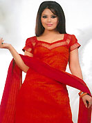 The glamorous silhouette to meet your most dire fashion needs. This beautiful kameez which is crafted with stripe print, self weaving, thread fringes and patch work. This casual wear drape made with south cotton fabric. Matching churidar and dupatta is available. Slight Color variations are possible due to differing screen and photograph resolutions.