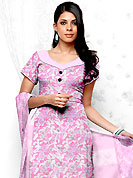 Outfit is a novel ways of getting yourself noticed. This Suit has beautiful printed kameez which is crafted with floral pattern. This casual wear drape made with cotton fabric. Matching dupatta and churidar is available. The entire ensemble makes an excellent wear. Slight Color variations are possible due to differing screen and photograph resolutions.