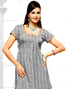 Era with extension in fashion, style, Grace and elegance have developed grand love affair with this ethnical wear. This Suit has beautiful printed kameez which is crafted with floral and geometrical pattern. This casual wear drape made with cotton fabric. Contrasting rust salwar and dupatta is available. The entire ensemble makes an excellent wear. Slight Color variations are possible due to differing screen and photograph resolutions.