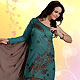 Turquoise Blue Mix Georgette Churidar with Dupatta