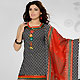Black and Off White Cotton Readymade Salwar Kameez with Dupatta