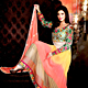 Multicolor Georgette Long Style Anarkali Churidar Kameez with Dupatta