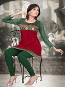 Ultimate collection of Crush Cotton, Ciffon , Net tissue  Kurtis with floral print, patch work and embroidery in all sleeves