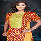 A simple beautiful kurti with exotic yoke work and elegance color