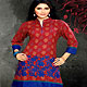 Printed cotton kurti with embroidery