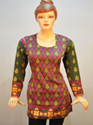 Ultimate collection with traditional designer print soft cotton kurtis with full sleeve, with border havy print 