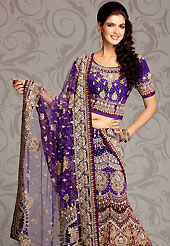 Welcome to the new era of Indian fashion wear. A beautiful A-line lehenga made with net fabric. This lehenga embellished with zardozi, crystal stone, salma, sitara, sequins, cutdana, badla, zari and beads work. The beautiful embroidery on lehenga made it awesome and gives you stylish and attractive look to others. The matching blouse and embroidered dupatta are enhanced your personality. The bust size of choli can be customized upto 42 inches. Lehenga length can be customizing upto 42 inches. Slight Color variations are possible due to differing screen and photograph resolutions.