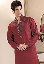 Today  fashion is really about sensuality which can be seen in this creation. Embellish yourself with the classy dress. This kurta made with linen fabric. This kurta embellished with cutdana, beads, pearls and stones. The beautiful heavy embroidery on collar, front and cuff made it awesome and gives you stylish and attractive look to others. This kurta paired with same color fabric pathani salwar that completes the look. Slight Color variations possible due to differing screen and photograph resolutions.