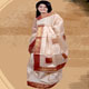 Fawn Cotton Saree with Blouse