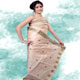 Fawn Cotton Saree with Blouse