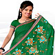 Green Georgette Saree with Blouse