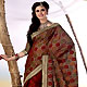 Maroon Pure Super Net Saree with Blouse