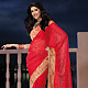 Red Chiffon Saree with Blouse