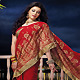 Red Chiffon Saree with Blouse