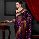 Black Brasso Faux Georgette Saree with Blouse