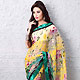 Yellow and Green Saree with Blouse
