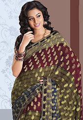 Ultimate collection of embroidered sarees with fabulous style. This beautiful blue faux georgette saree is nicely designed with paisley and block print work. Beautiful print work on saree make attractive to impress all. It will enhance your personality and gives you a singular look. Matching blouse is available with this saree. Slight color variations are due to differing screen and photography resolution.