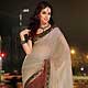 Beige and Maroon Art Silk and Viscose Saree with Blouse