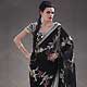 Black Georgette Saree with Blouse