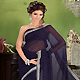 Navy Blue Georgette Saree with Blouse