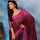Dark Burgundy and Magenta Faux Georgette Saree with Blouse
