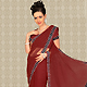 Maroon Net Saree with Blouse