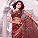 Maroon Net Saree with Blouse