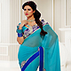 Light Blue Georgette Saree with Blouse