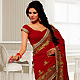 Maroon Georgette Saree with Blouse