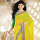 Yellow Georgette Saree with Blouse