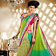 Pastel Green and Green Georgette and Net Lehenga Style Saree with Blouse