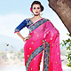 Shaded Pink Faux Satin Georgette Saree with Blouse