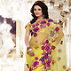 Yellow Net Saree with Blouse