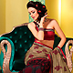 Dusty Fawn, Black and Maroon Art Silk Saree with Blouse