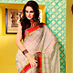 Off White Art Silk Saree with Blouse