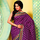 Purple Art Silk Saree with Blouse