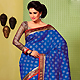 Blue Art Silk Saree with Blouse