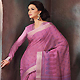 Pink Cotton Saree with Blouse