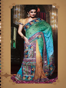 Vibrant Collection of tissue work stone , seeds zari work sarees, 