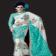 Net Ciffone embroidery work sarees