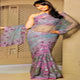 Traditional floral print silk, faux georgette sarees