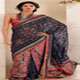 Elegent viscose jacquard saree with cut work net pallu