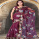 Designer full zari embroidred saree