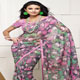 Delicate print saree with Stylish and awesome multicolors