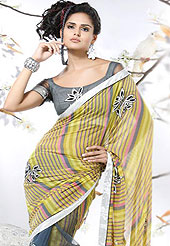 Emblem of fashion and beauty, each piece of our range of Net Saree is certain to enhance your look as per todays trends saree designed worked embroidery  with blouse. A saree is embellishment with dhaga work, enhanced your personality. Slight Color variations possible due to differing screen and photograph resolutions.