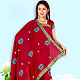 Beautiful handwork saree with pretty colors